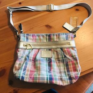 Coach Poppy Madras Crossbody purse